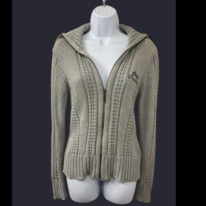 Harley Davidson Gray Zippered Cardigan